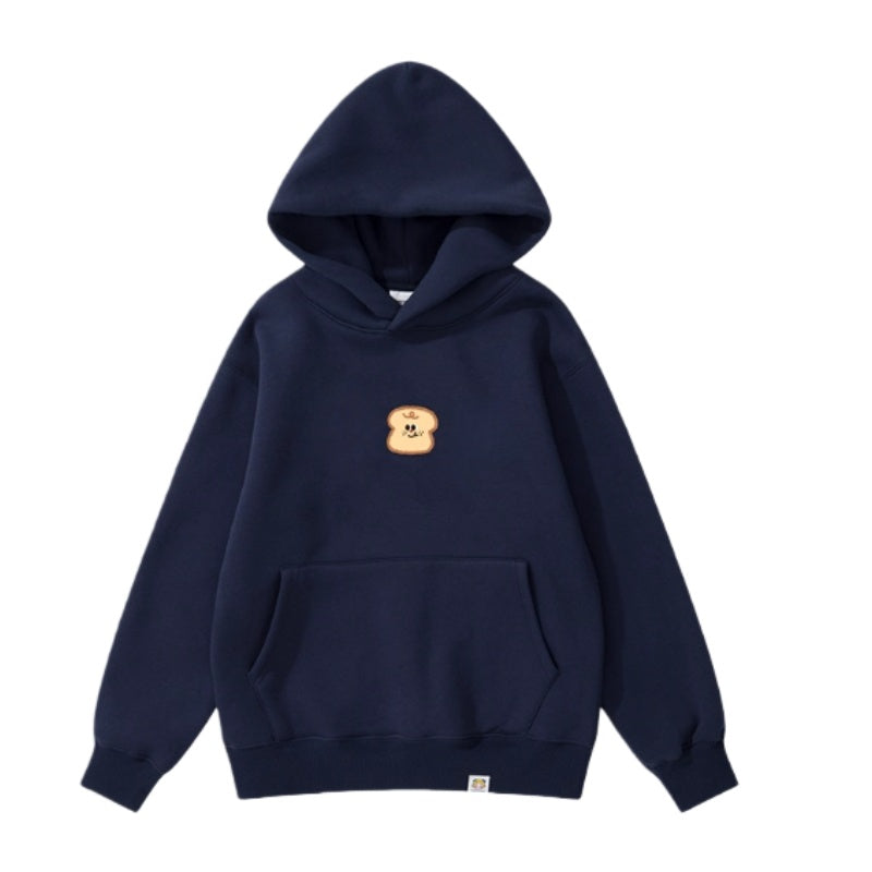 Navy Blue Sweatshirt With Toast Print